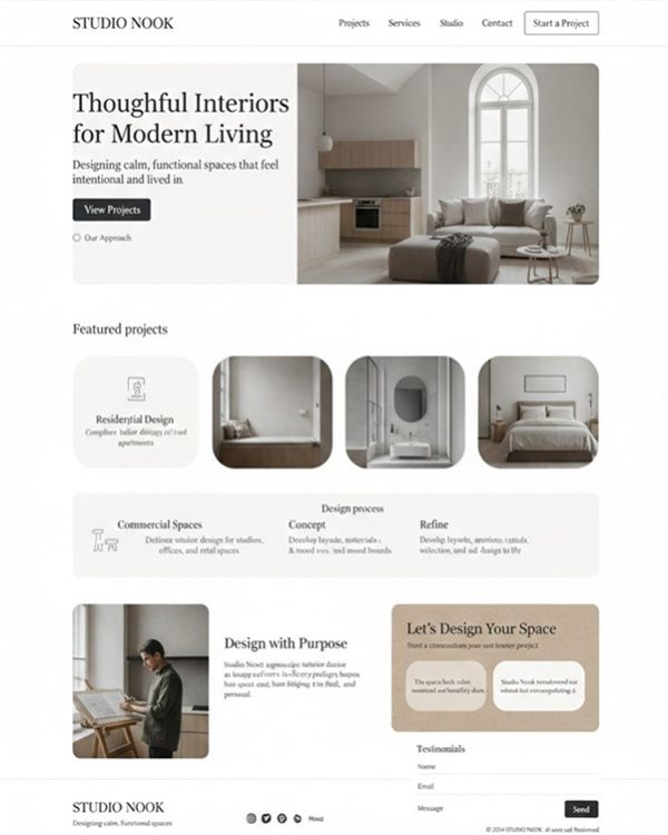 Portfolio design sample 1